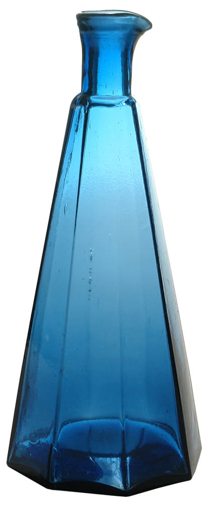 Teepee Cobalt Blue Glass Ink Bottle