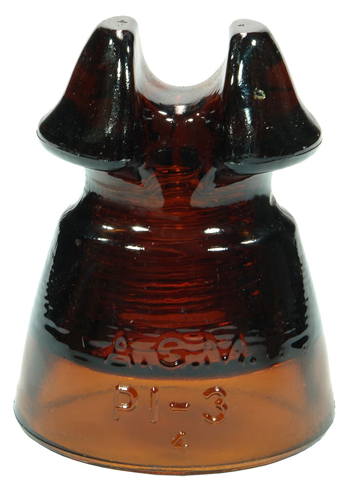 Amber Glass Cable Top Insulator AGM