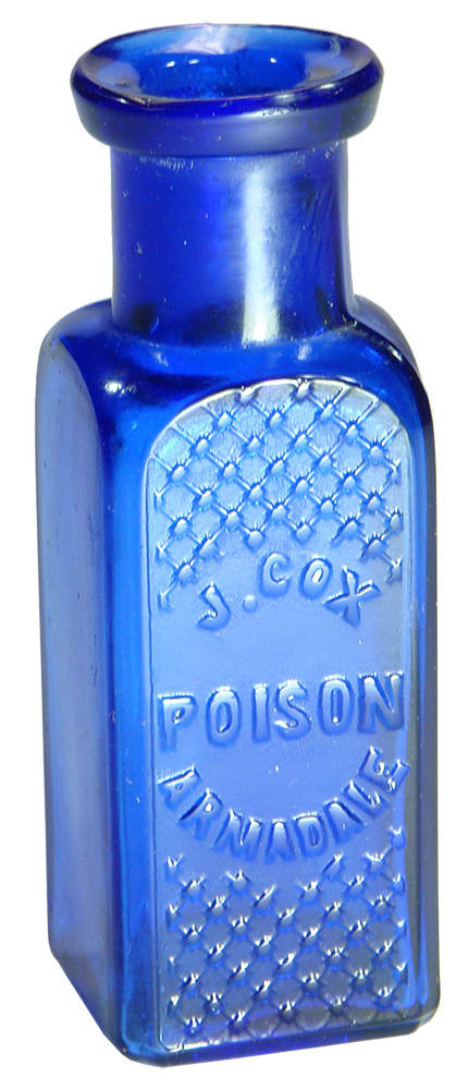 Cox Poison Armadale Cobalt Blue Bottle