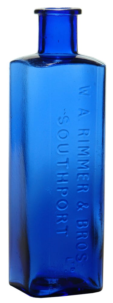 Rimmer Bros Southport Cobalt Blue Bottle