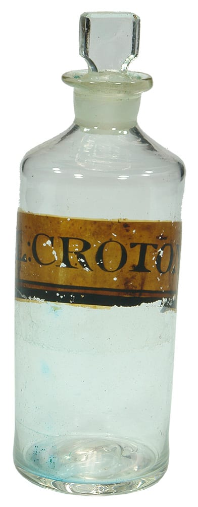 Croton Pontilled Chemists Pharmacy Jar