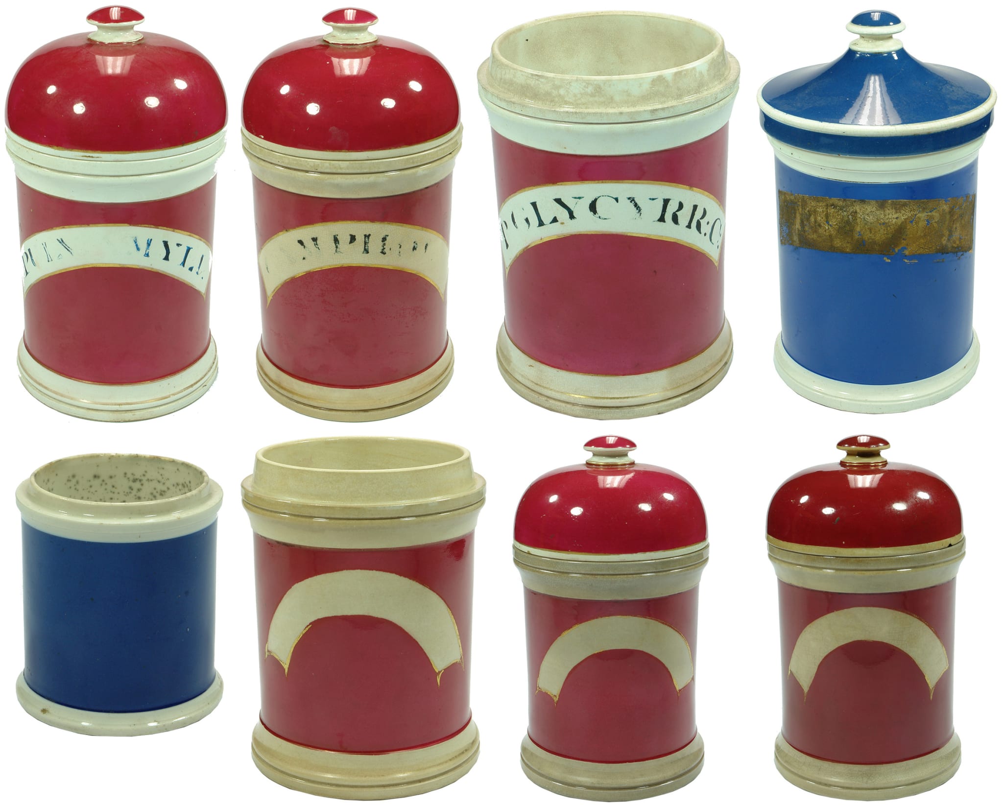 Ceramic Pottery Pharmacy Chemist Jars