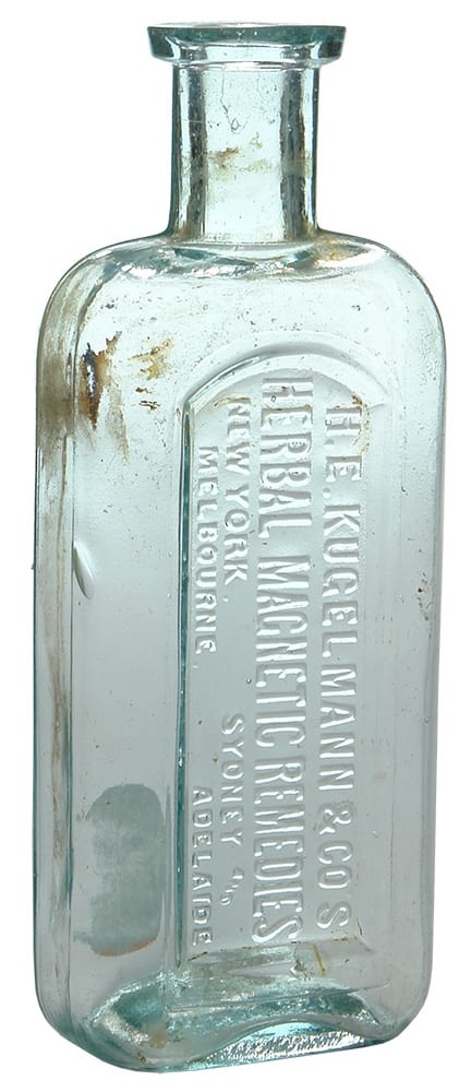 Kugelmann Herbal Magnetic Remedies Antique Bottle