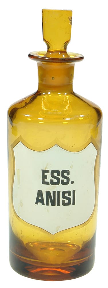 Ess Anisi Pontil Amber Pharmacy Jar