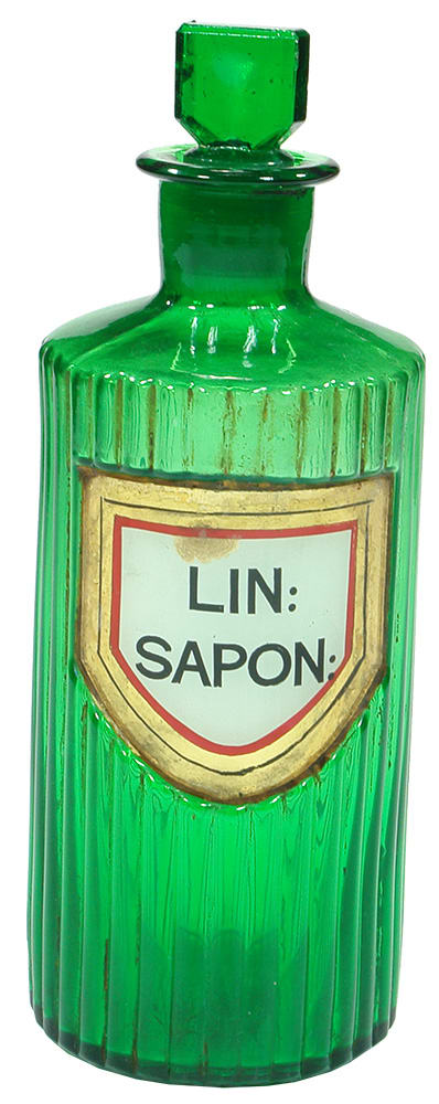 Lin Sapon Green Glass Pharmacy Jar