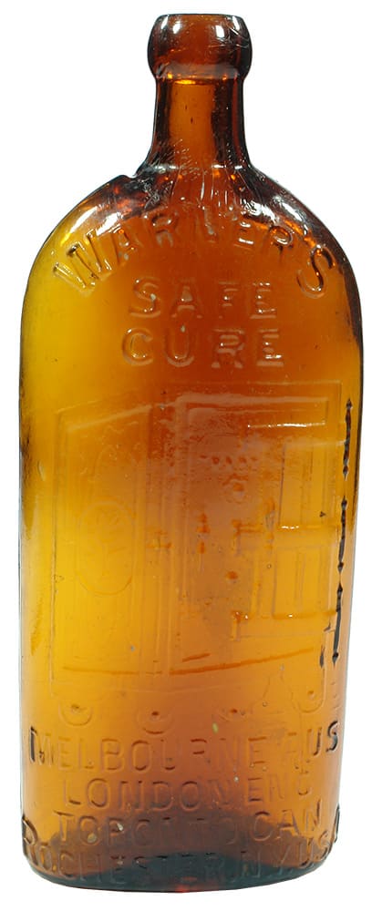 Warner's Safe Cure Four Cities Antique Bottle