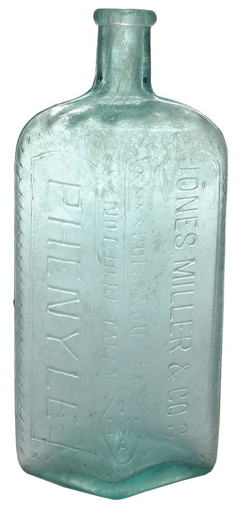 Jones Miller Poisonous Phenyle Bottle
