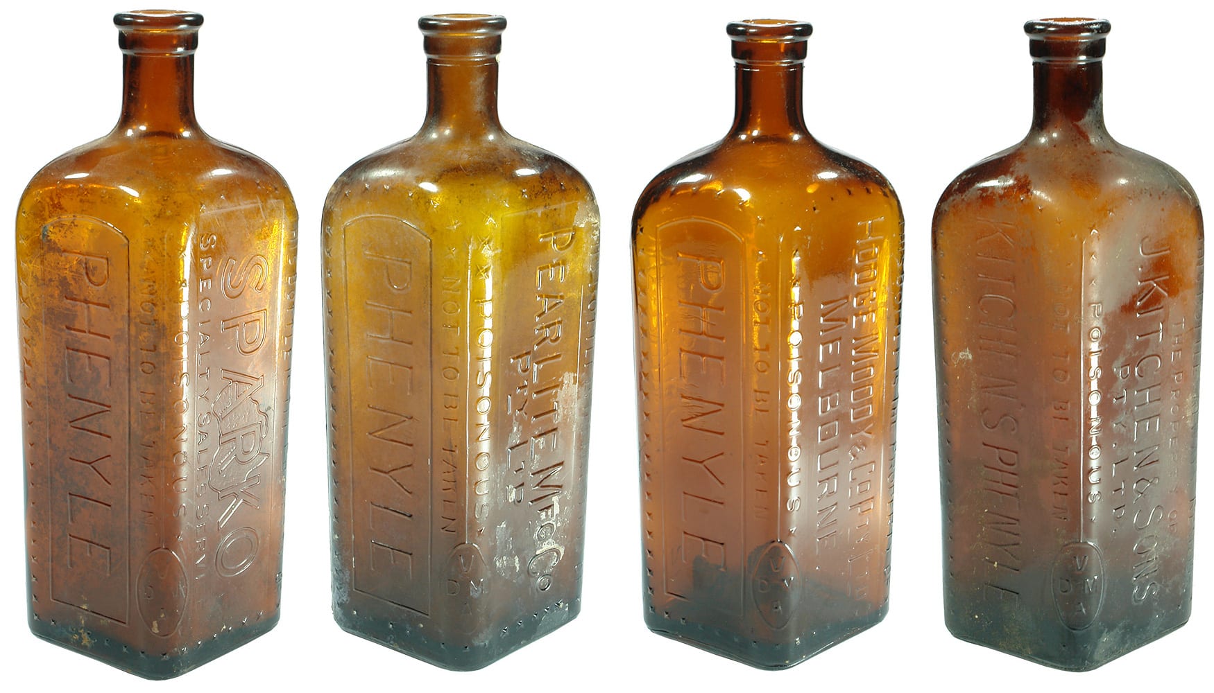 Amber Glass Phenyle Bottles