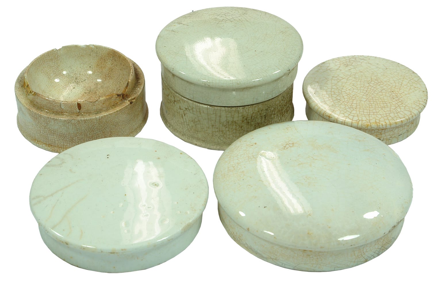 Plain Ceramic Pot Lids and Bases
