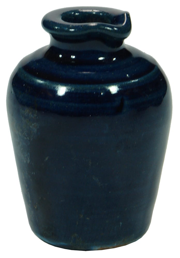 Blue Mercury Jar Stoneware