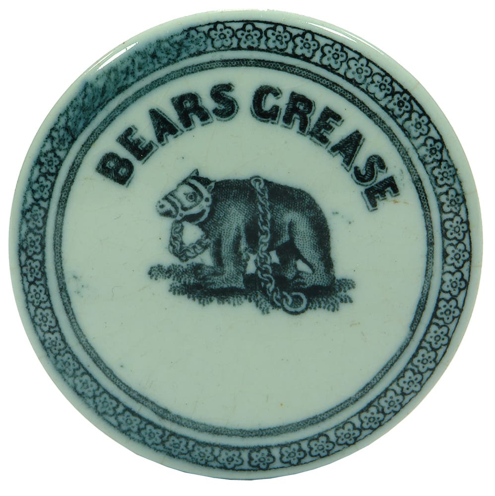 Bears Grease Antique Pot Lid
