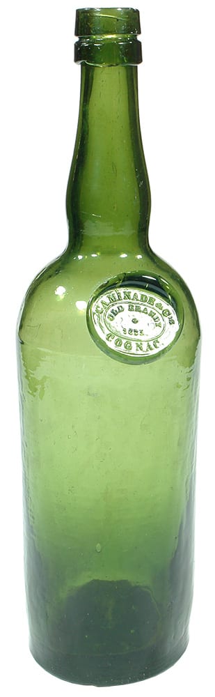 Caminade Old Brandy 1825 Sealed Green Bottle