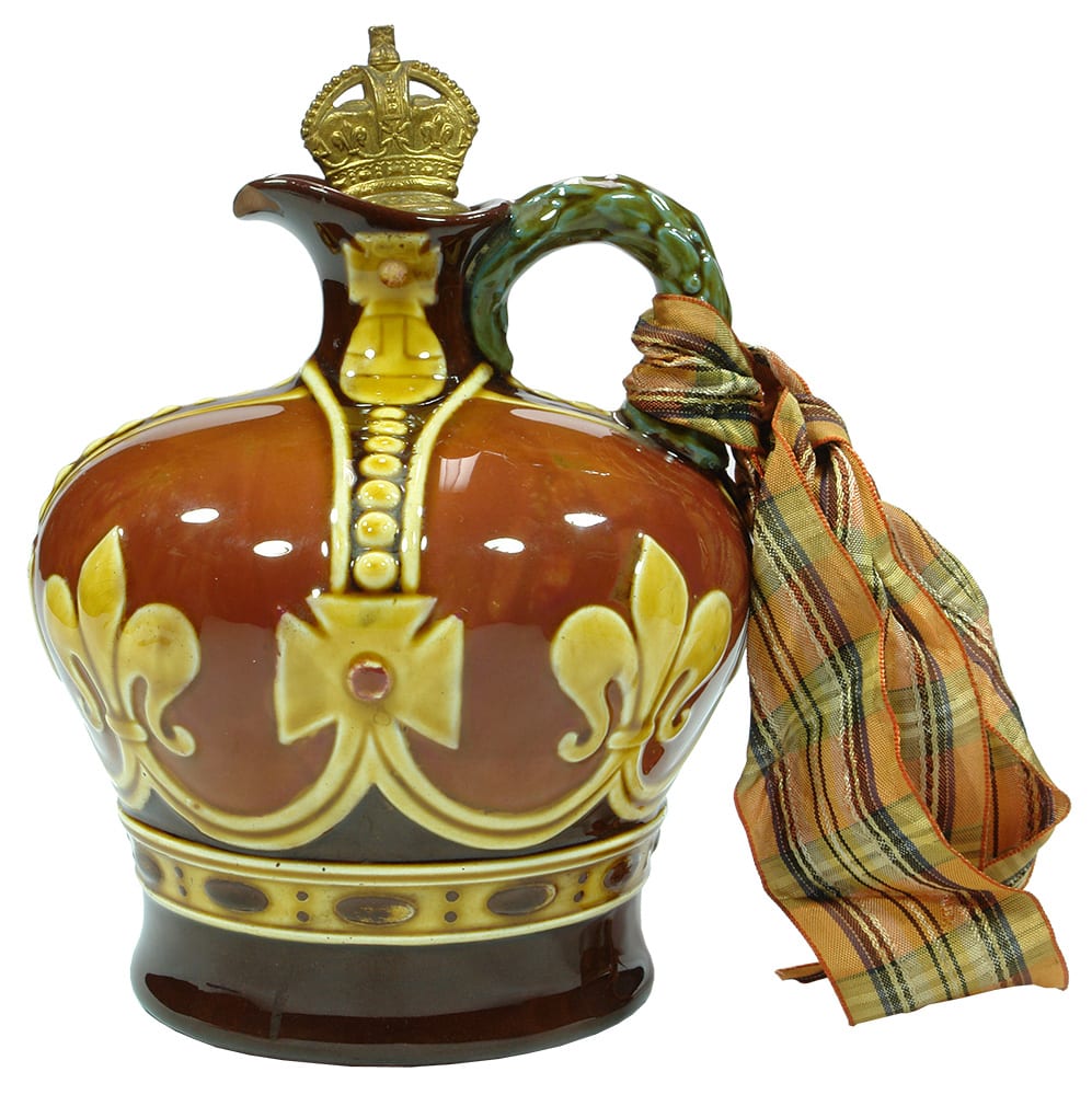 Crown Decanter Kingsware Royal Doulton Ceramic