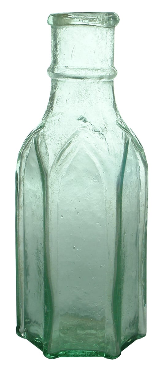Gothic Arch Charles Heaton London 1845 Pickle Bottle