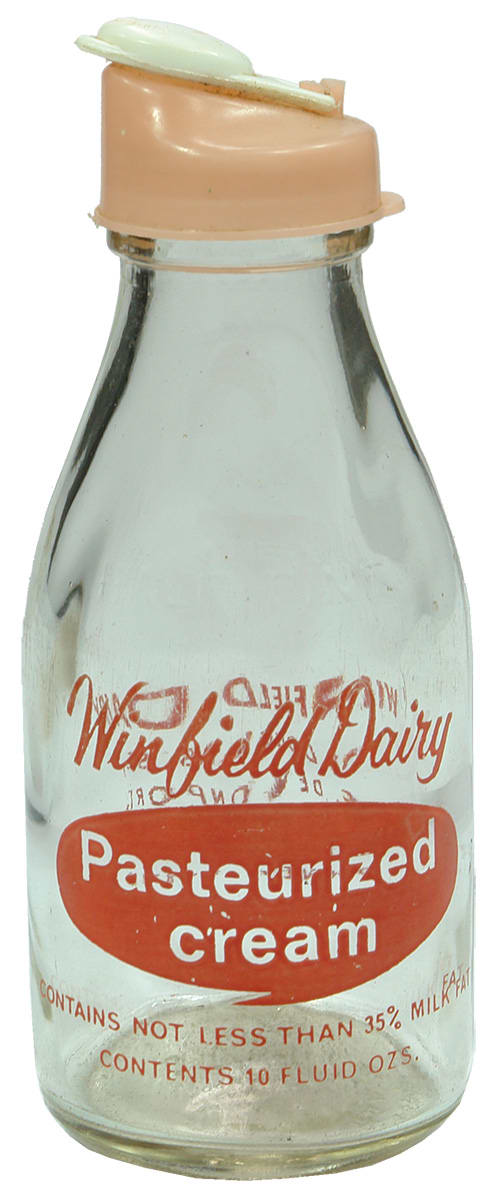 Winfield Dairy Devonport Vintage Milk Bottle