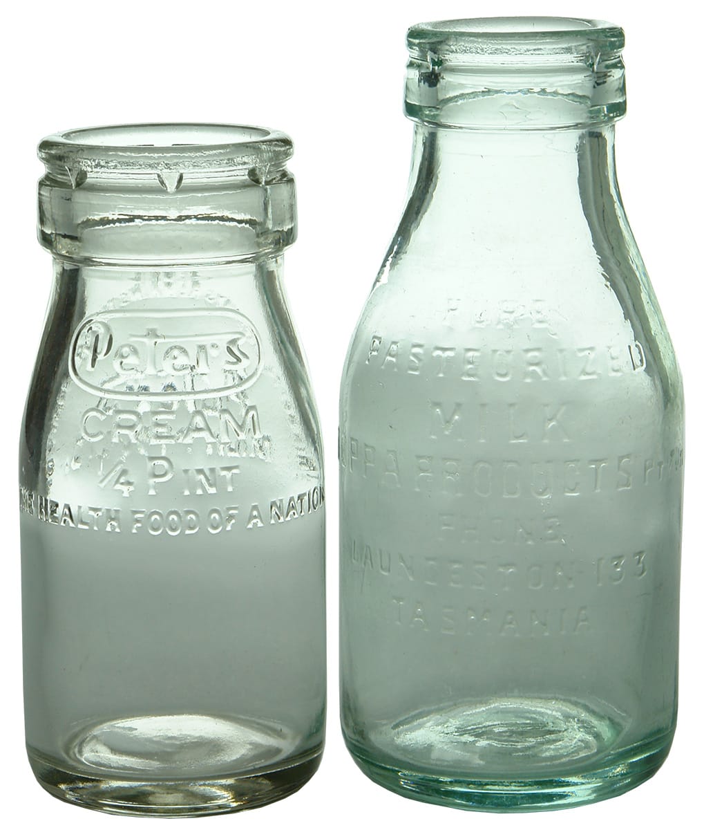 Collection Vintage Milk Bottles