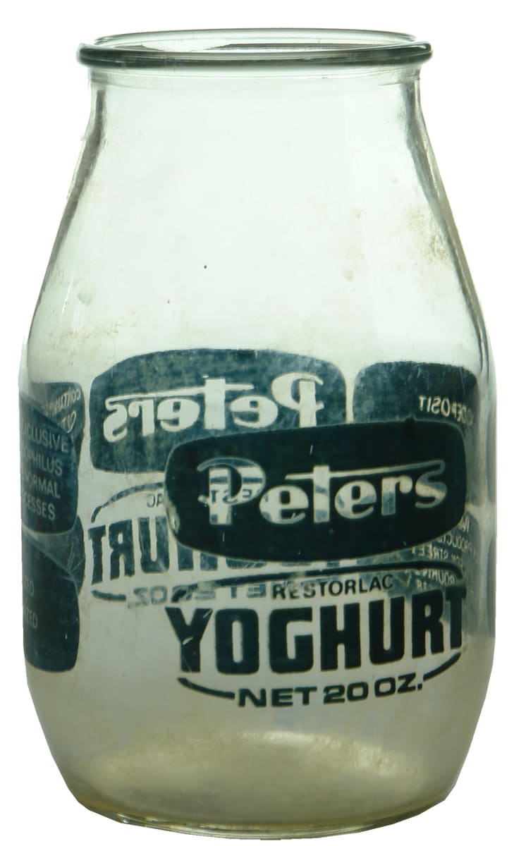 Peters Restorlac Yoghurt Ceramic Label Bottle