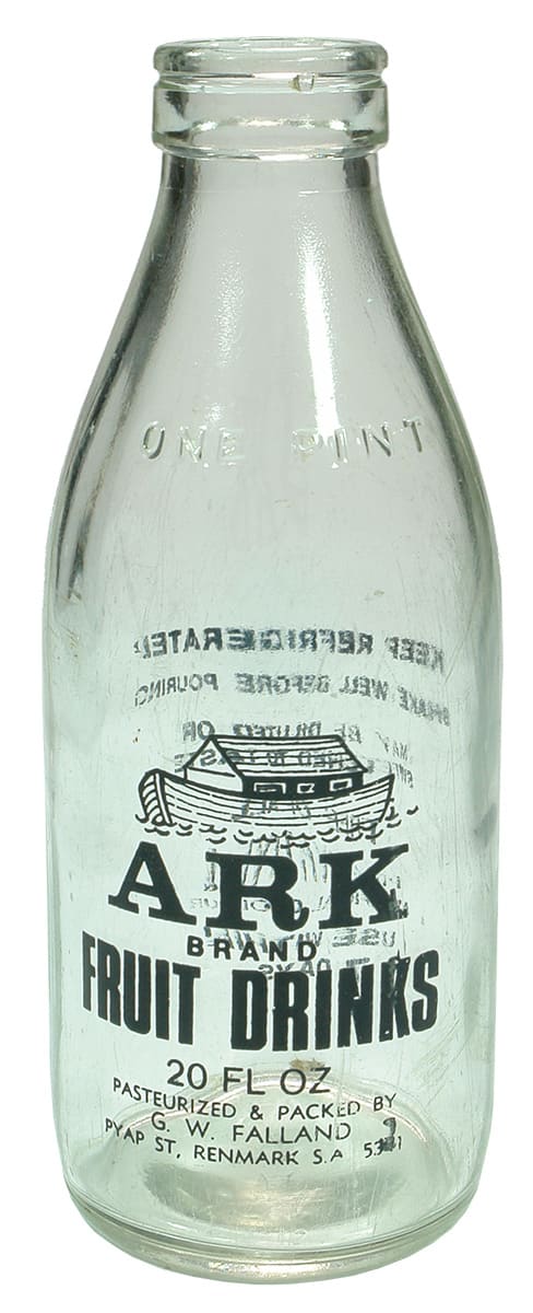 ARK Fruit Drinks Ceramic Label Bottle