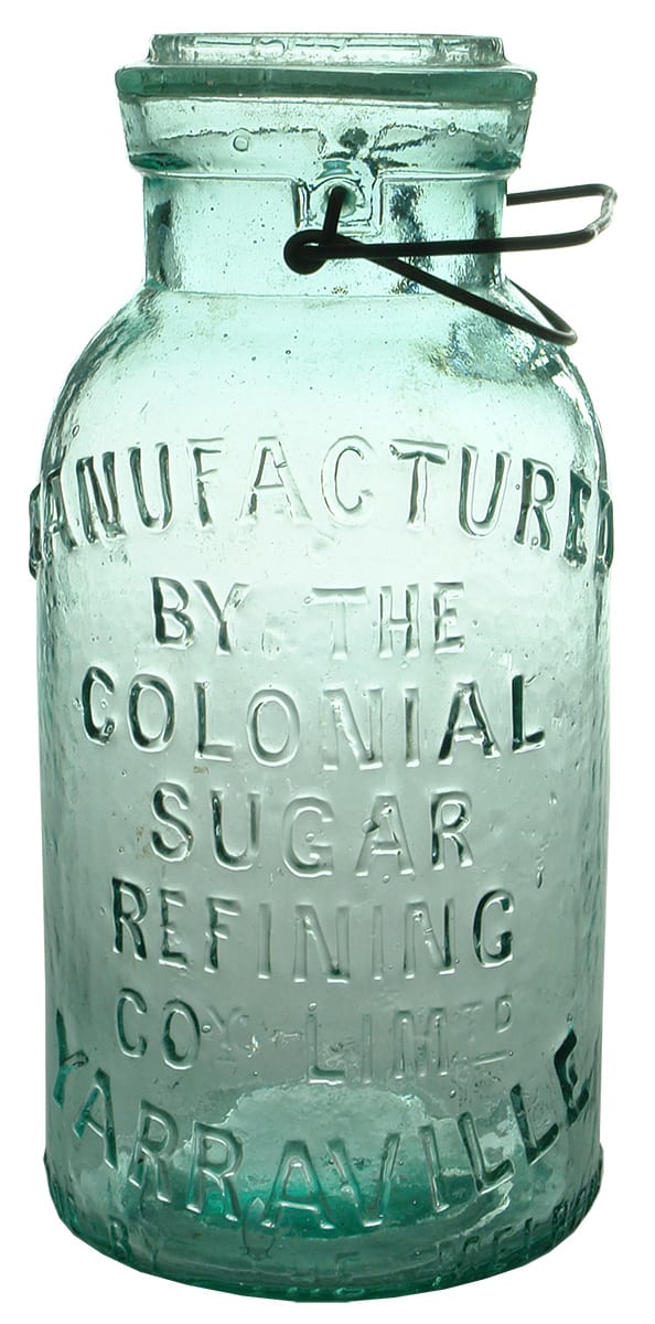Manufactured Colonial Sugar Refining Yarraville Preserving Jar