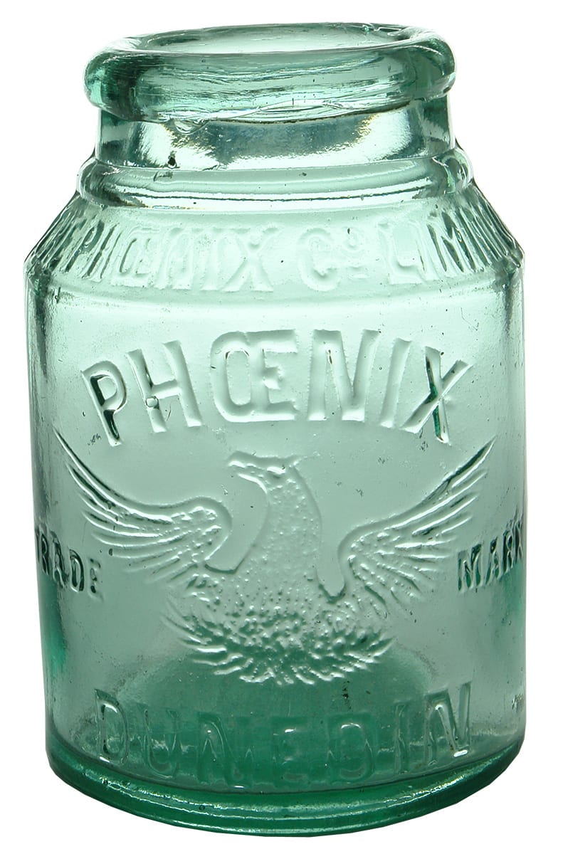 Phoenix Dunedin Glass Antique Jam Jar