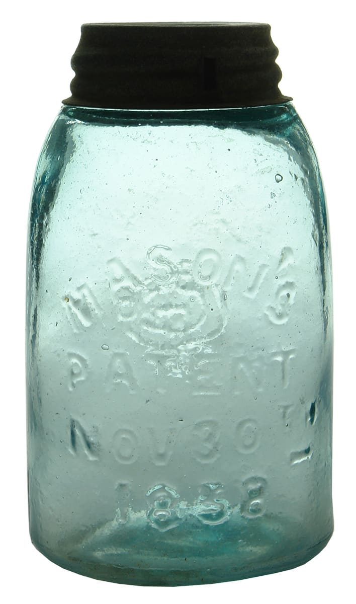 Mason's Patent 1858 Fruit Preserving Canning Jar