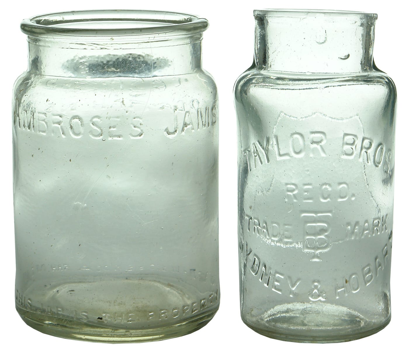 Collection Australian Glass Jam Jars
