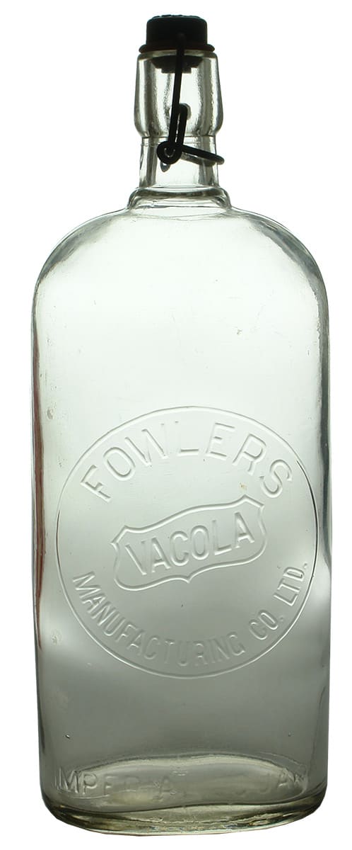 Fowlers Vacola Manufacturing Imperial Quart Bottle