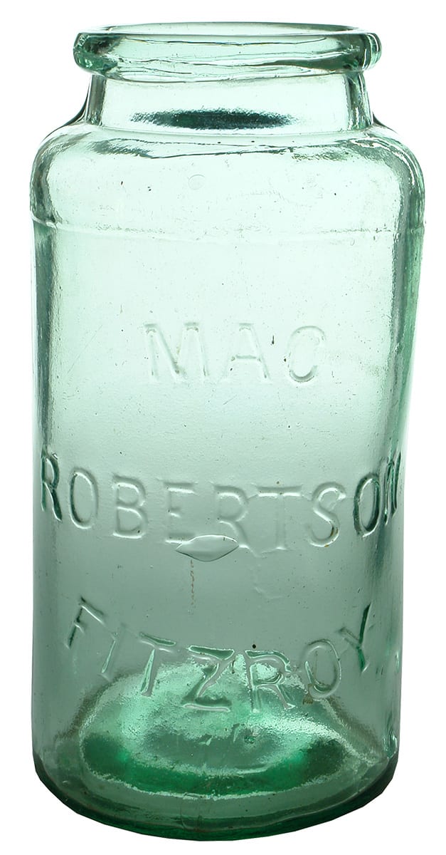 MacRobertson Fitzroy Rolled Lip Lolly Jar