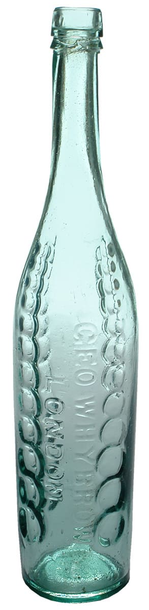 Geo Whybrow Dimple Vinegar Glass Bottle