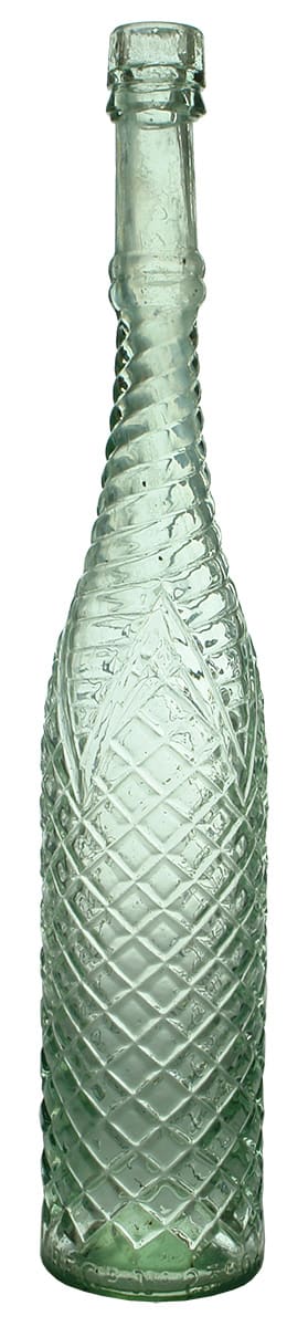 Diamond Pattern Grimbles Vinegar Glass Bottle