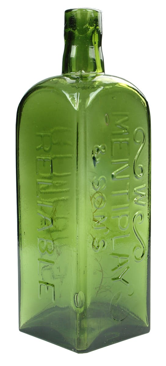 Mentiplay Reliable Remedies Melbourne Green Glass Bottle