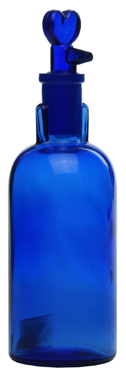 Cobalt Blue Ether Dropper Antique Bottle