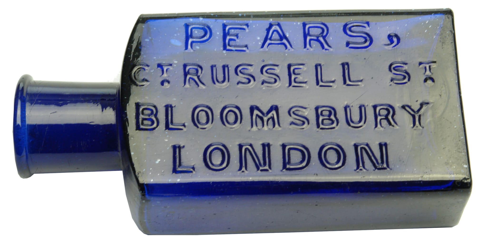 Pears Russell Bloomsbury London Cobalt Blue Bottle