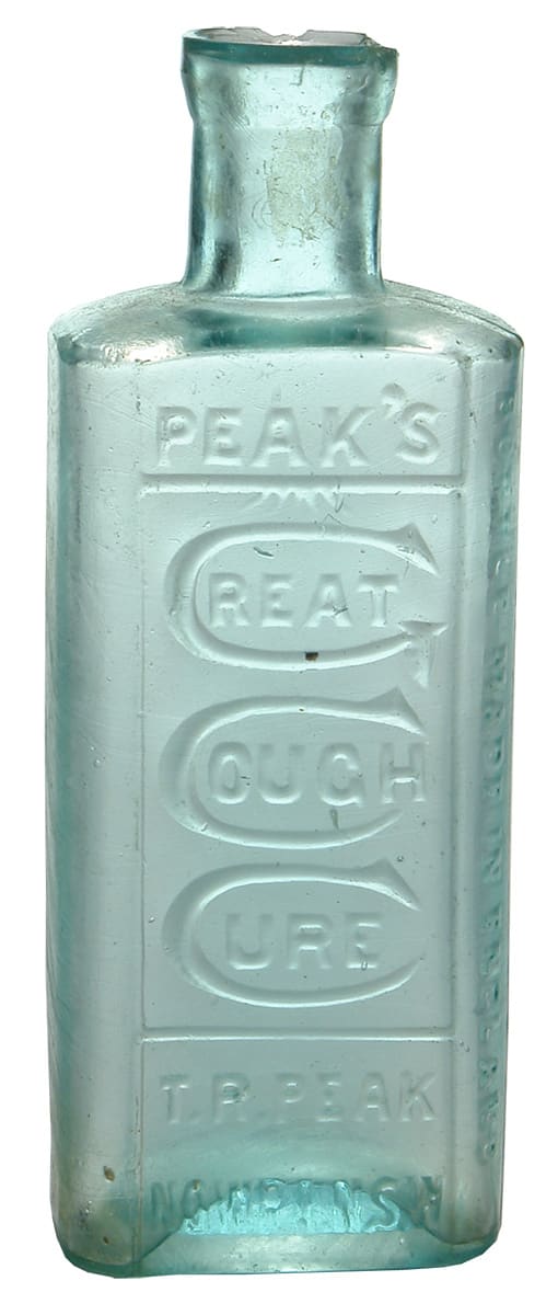 Peak's Great Cough Cure Nowra Bottle