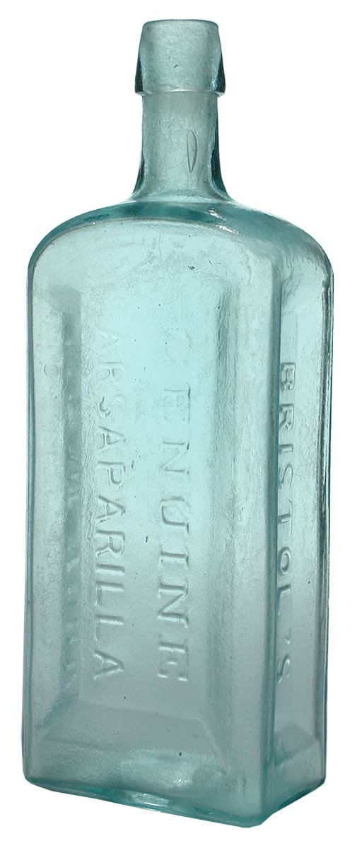 Bristol's Genuine Sarsaparilla New York Antique Bottle