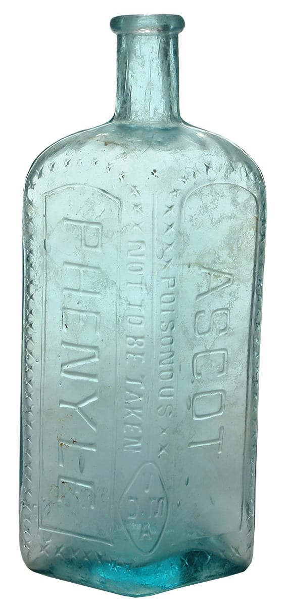 Ascot Poison Phenyle Old Bottle