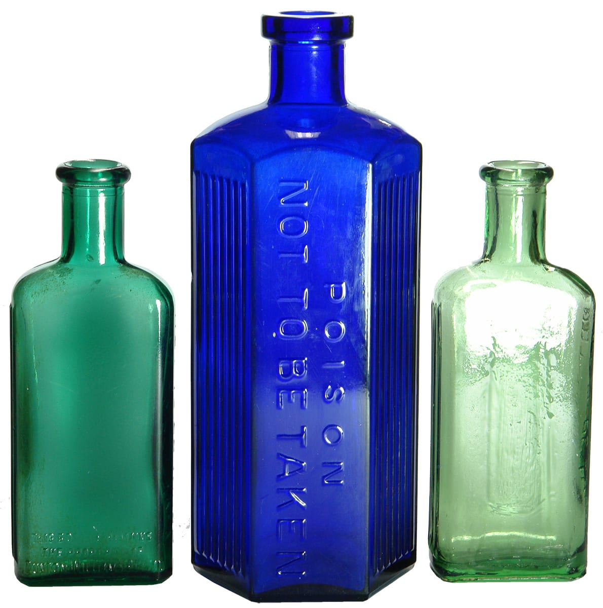 Collection Old Poison Bottles