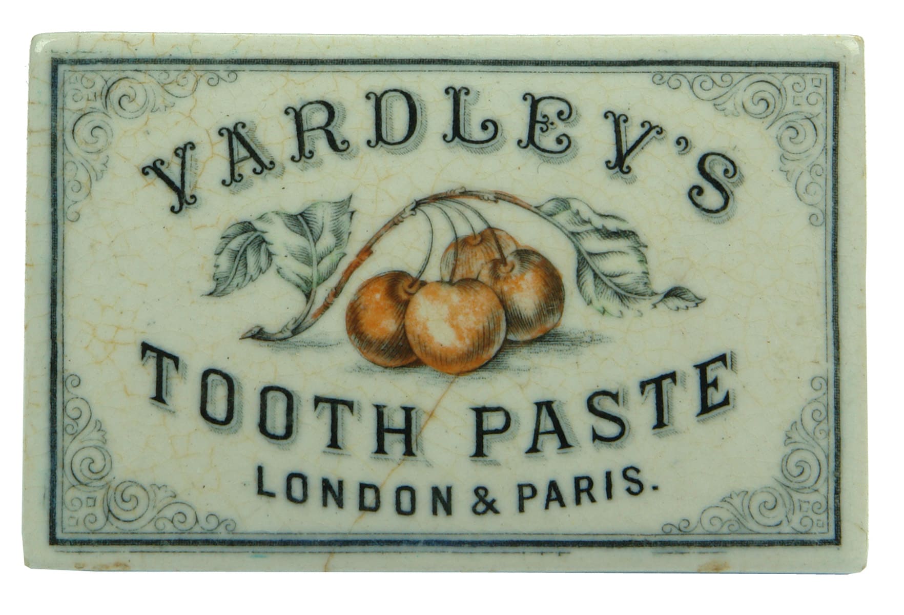 Yardley's Tooth Paste London Paris Pot Lid
