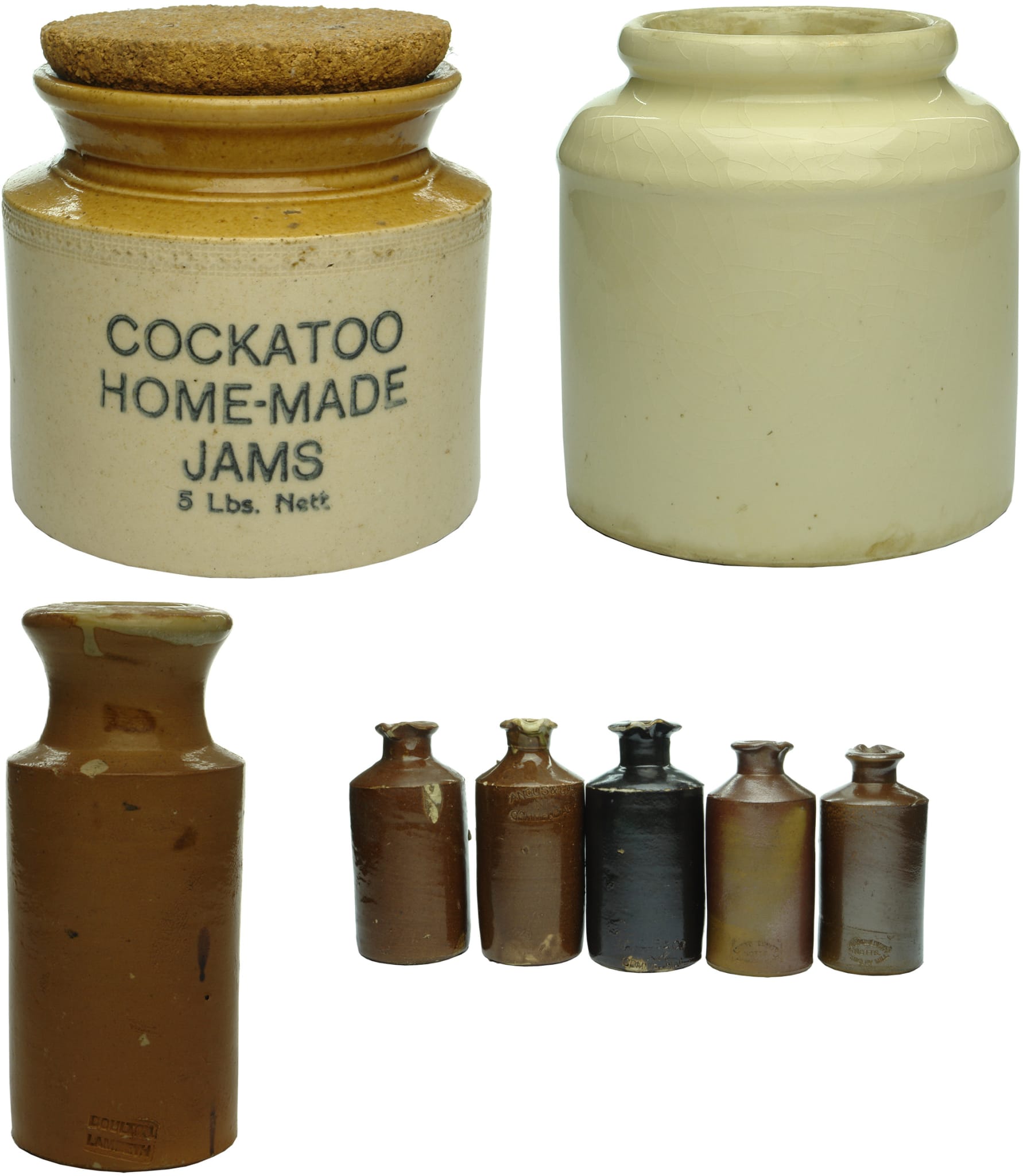 Collection Stoneware Bottles Jars