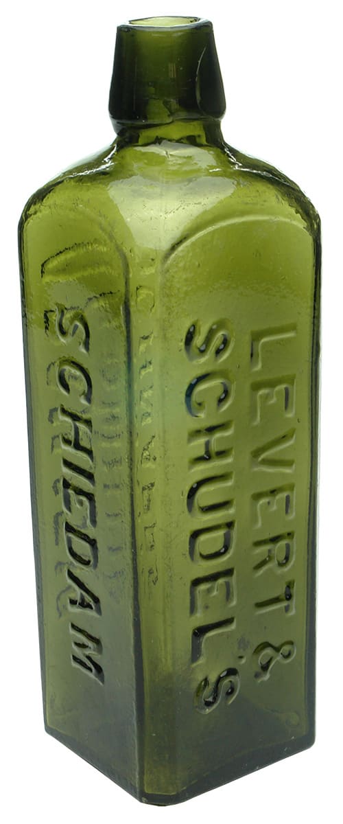Levert Schudel's Schiedam Aromatic Schnapps Bottle