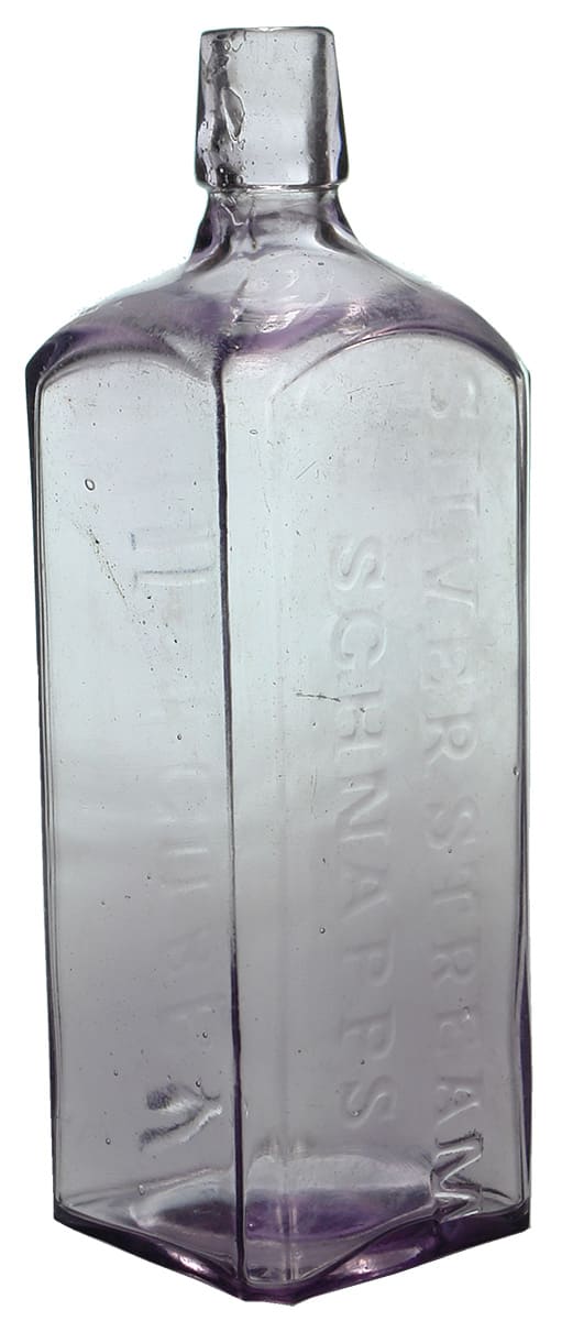 Gilbey Silver Stream Schnapps Antique Bottle