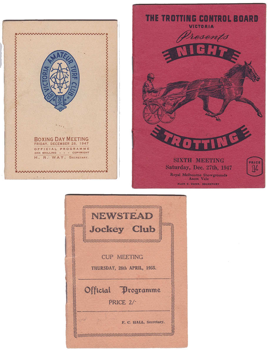 Jockey Trotting Victorian Booklets