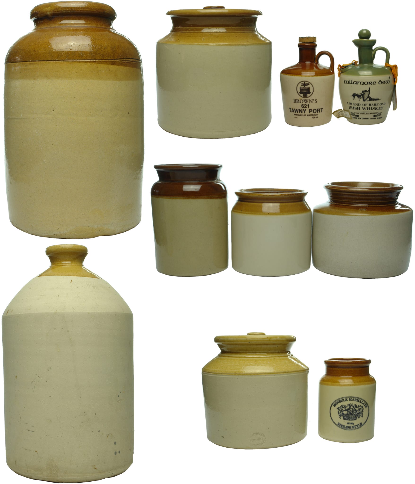 Collection Stoneware Demijohns Jars