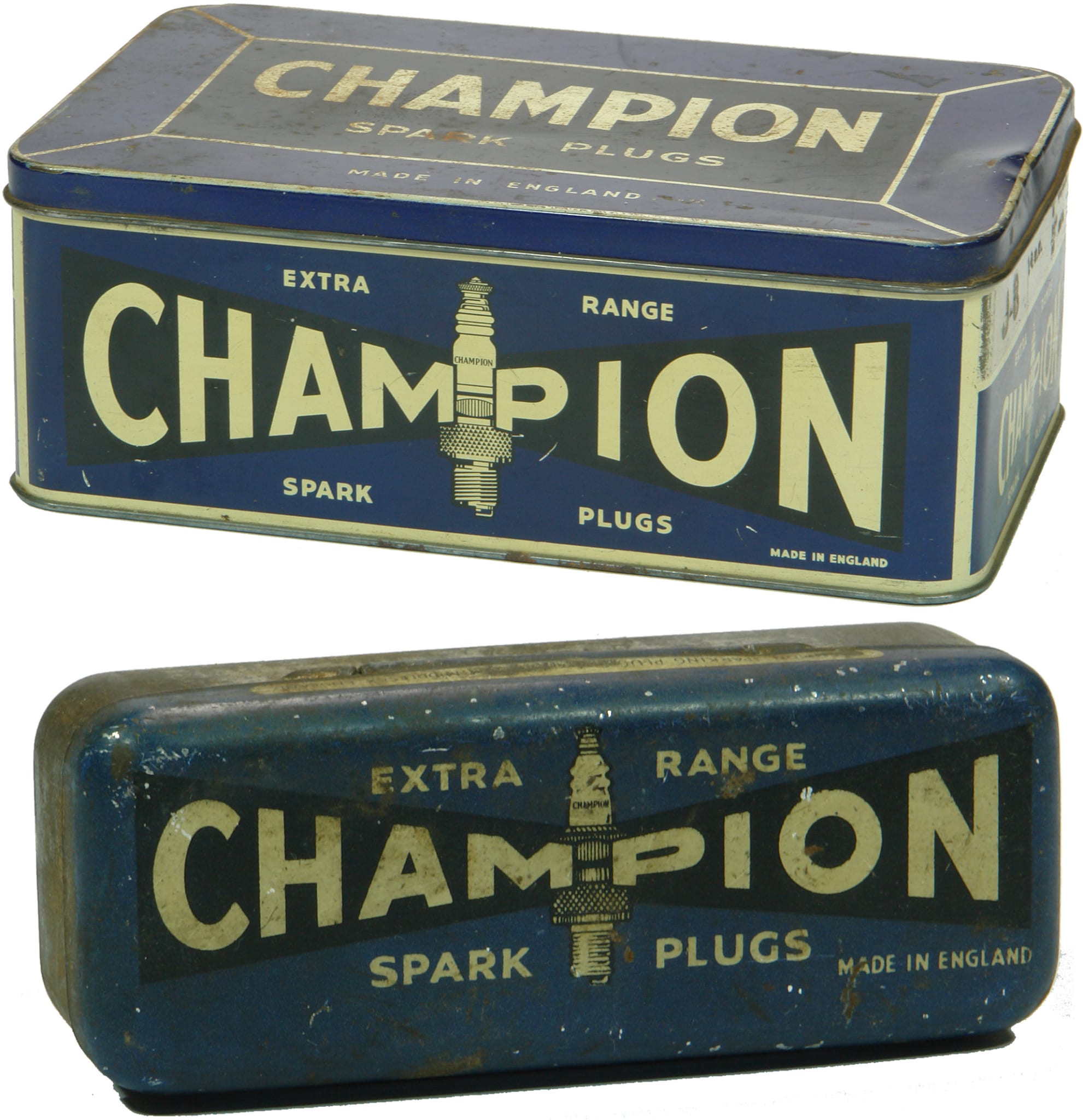 Champion Spark Plug Tins
