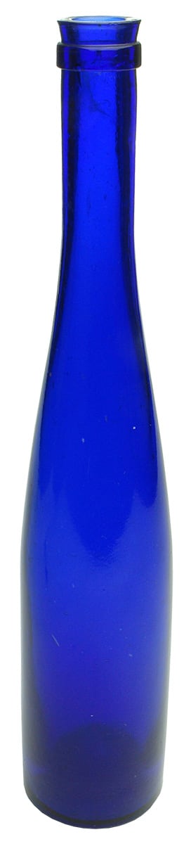 Cobalt Blue Antique Hock Wine shaped Bottle