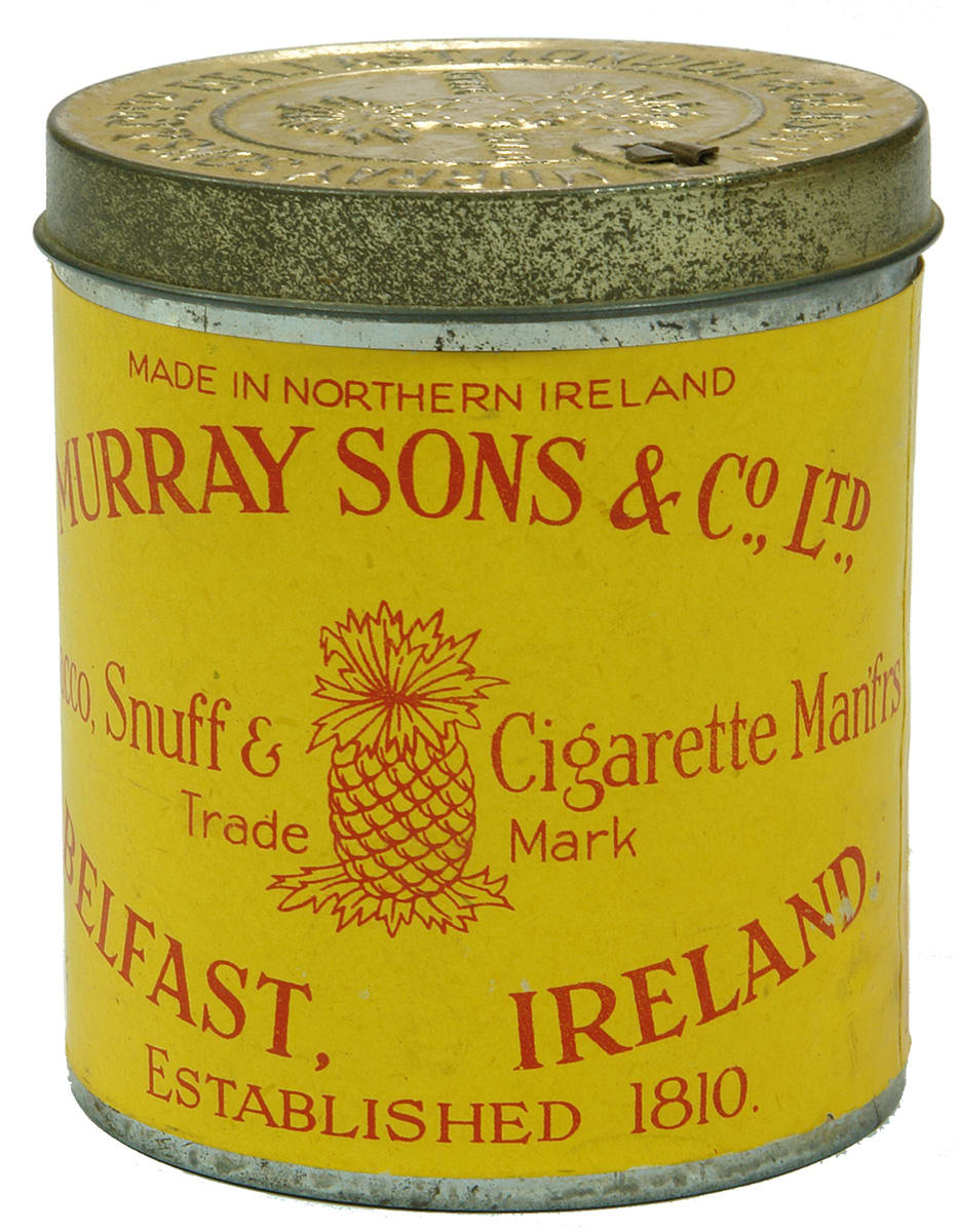 Murrays Erinmore Mixture Belfast Ireland Tin
