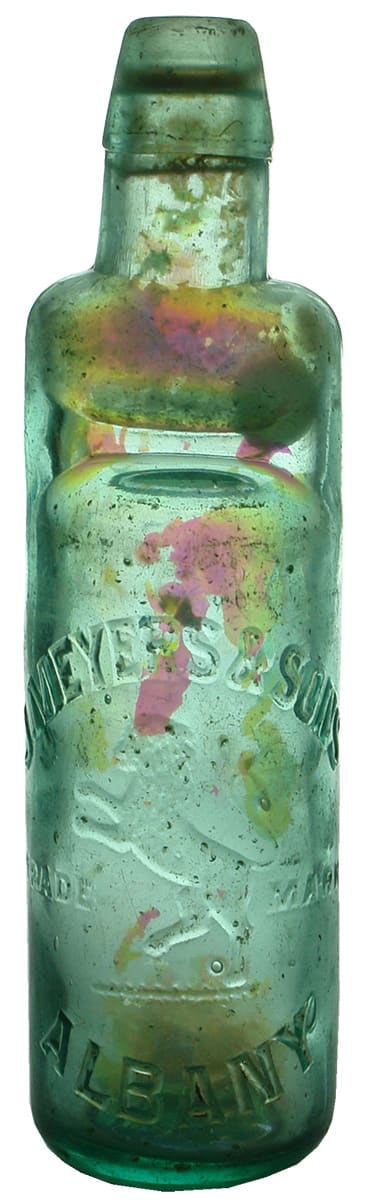 Meyers Rampant Lion Albany Pinnacle Codd Bottle