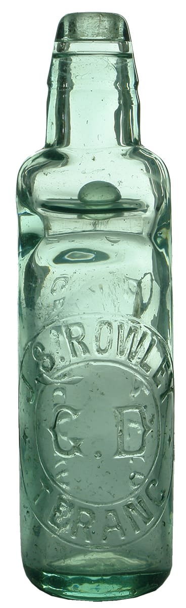 Rowley Terang Durham Proprietors Codd Bottle