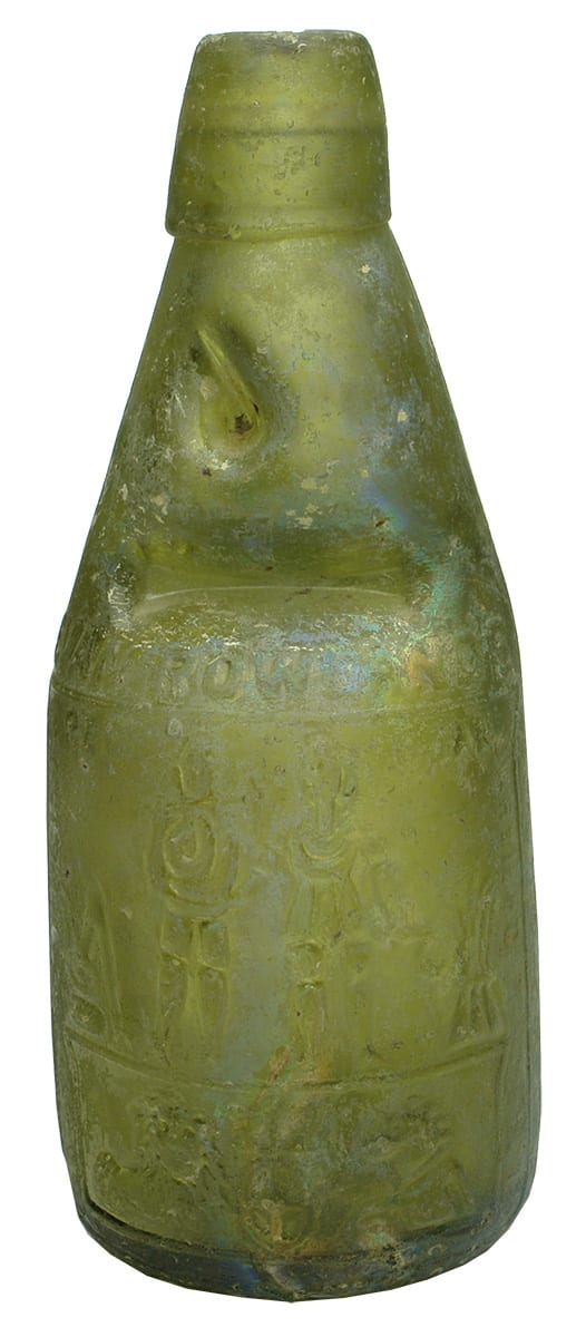 Rowlands Green Dumpy Codd Marble Bottle