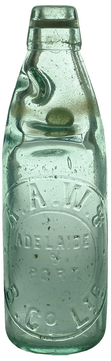 Adelaide Aerated Water Kilner Bros Makers Bottle